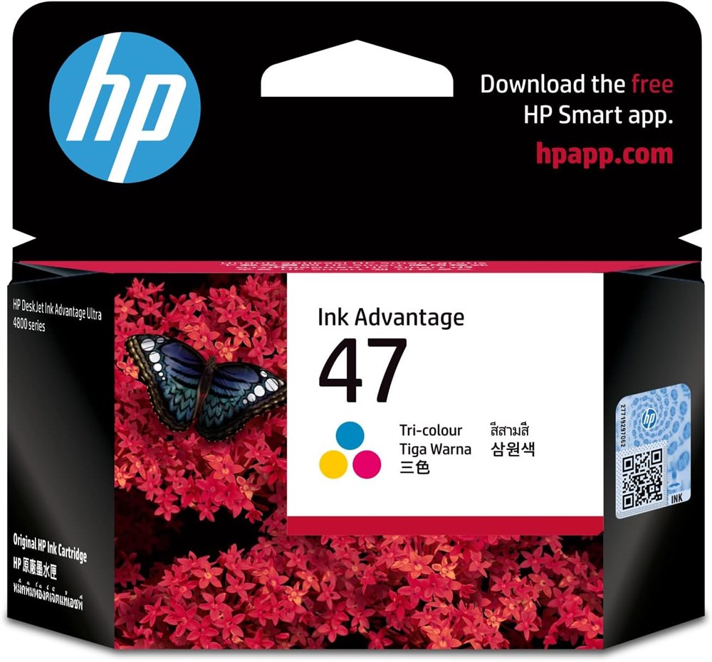 "Buy Online  HP 47 Tri-color Original Cartridge 6ZD61AE Inks & Toners"