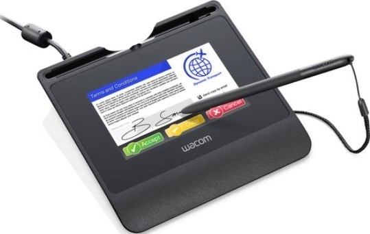 "Buy Online  Wacom STU-540 Color Signature Pad - Black I STU-540 Office Supplies"