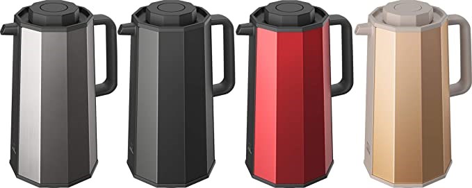 "Buy Online  Zojirushi Handy Pot Vacuum Flask| 1.0Ltr| Large Push Button Stopper| RED Home Appliances"