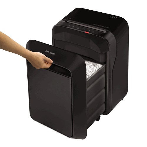 "Buy Online  Fellowes Micro Cut Shredder Model LX211 ( Black Color) Office Equipments"