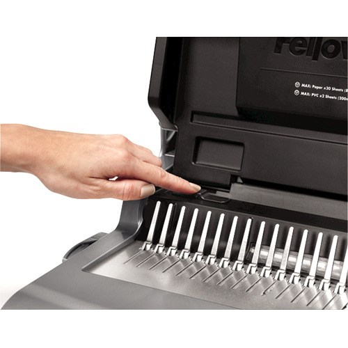 "Buy Online  Fellowes Manual Comb Binding Machine Model - QUASAR+ 500 Office Equipments"