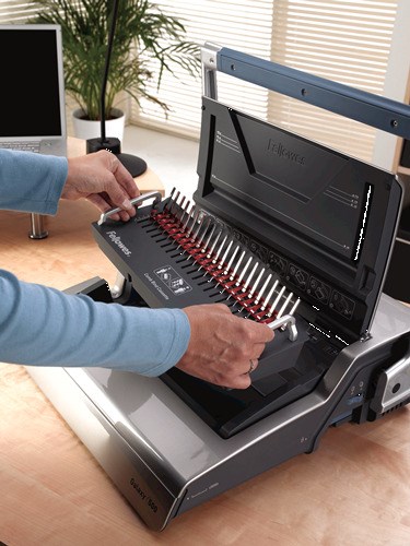 "Buy Online  Fellowes Manual Comb Binding Machine Model - GALAXY 500 Office Equipments"