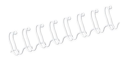 "Buy Online  Fellowes 3:1 Metal Wire (Pkt. Of 100) - 10 mm (White Color) Office Supplies"