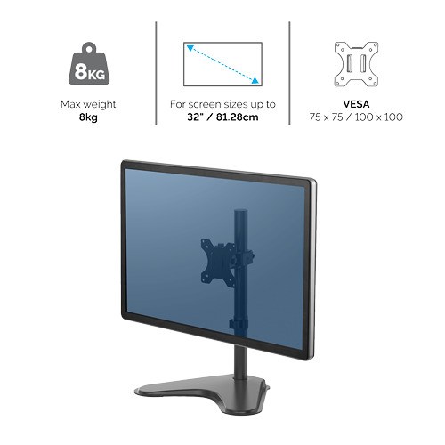 "Buy Online  FELLOWES PROFESSIONAL SERIES FREESTANDING SINGLE MONITOR ARM Office Supplies"