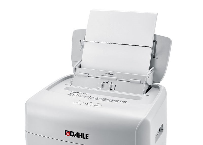 "Buy Online  Dahle Shredder Model - ShredMATIC 90-  90 Sheets  4mm x 12mm cross Cut Office Equipments"