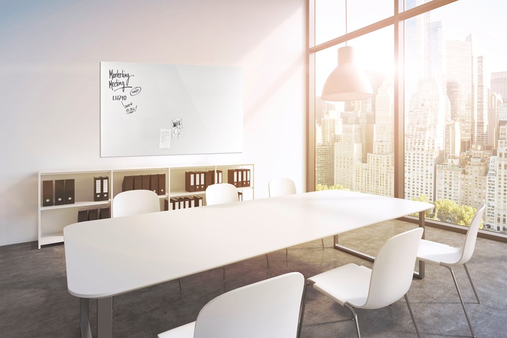 "Buy Online  Magnetoplan Design Glassboard  900mm x 1200 mm White Office Supplies"