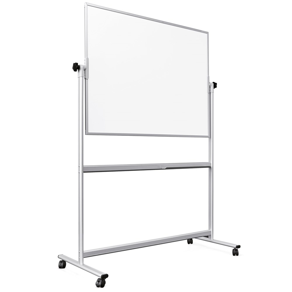 "Buy Online  Magnetoplan Mobile Double side Magnetic whiteboard - Size :- 120cm x 90cm Office Supplies"