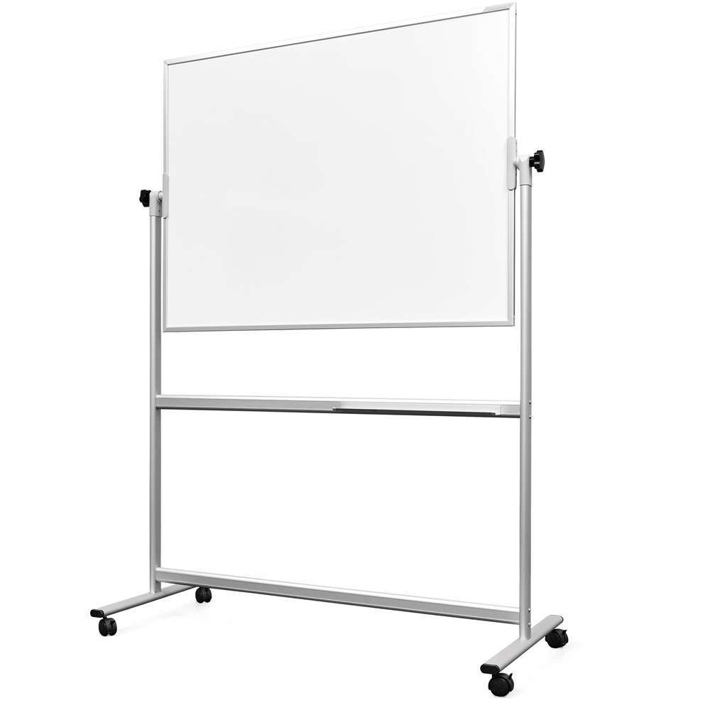 "Buy Online  Magnetoplan Mobile Double side Magnetic whiteboard - Size :- 180cm x 120cm Office Supplies"