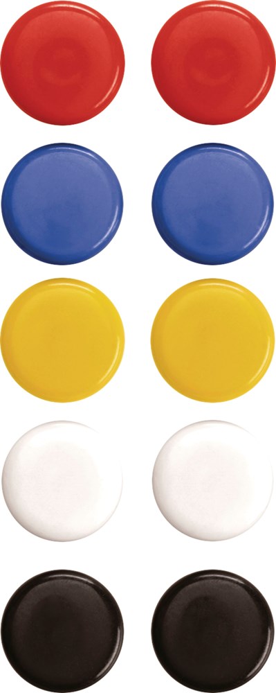 "Buy Online  Signal Magnet - 20 mm (Pack of 10) - Assorted Color Office Supplies"