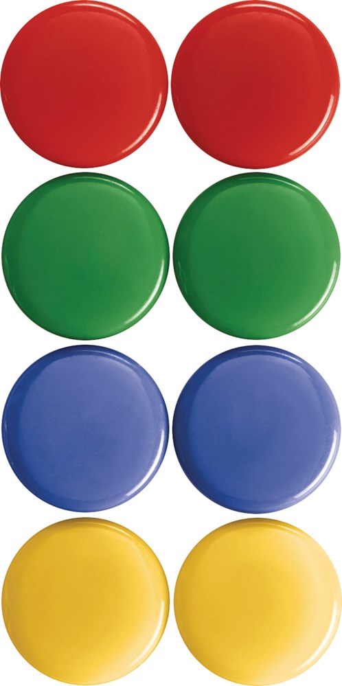 "Buy Online  Signal Magnet - 30 mm (Pack of 8)  - Assorted Color Office Supplies"
