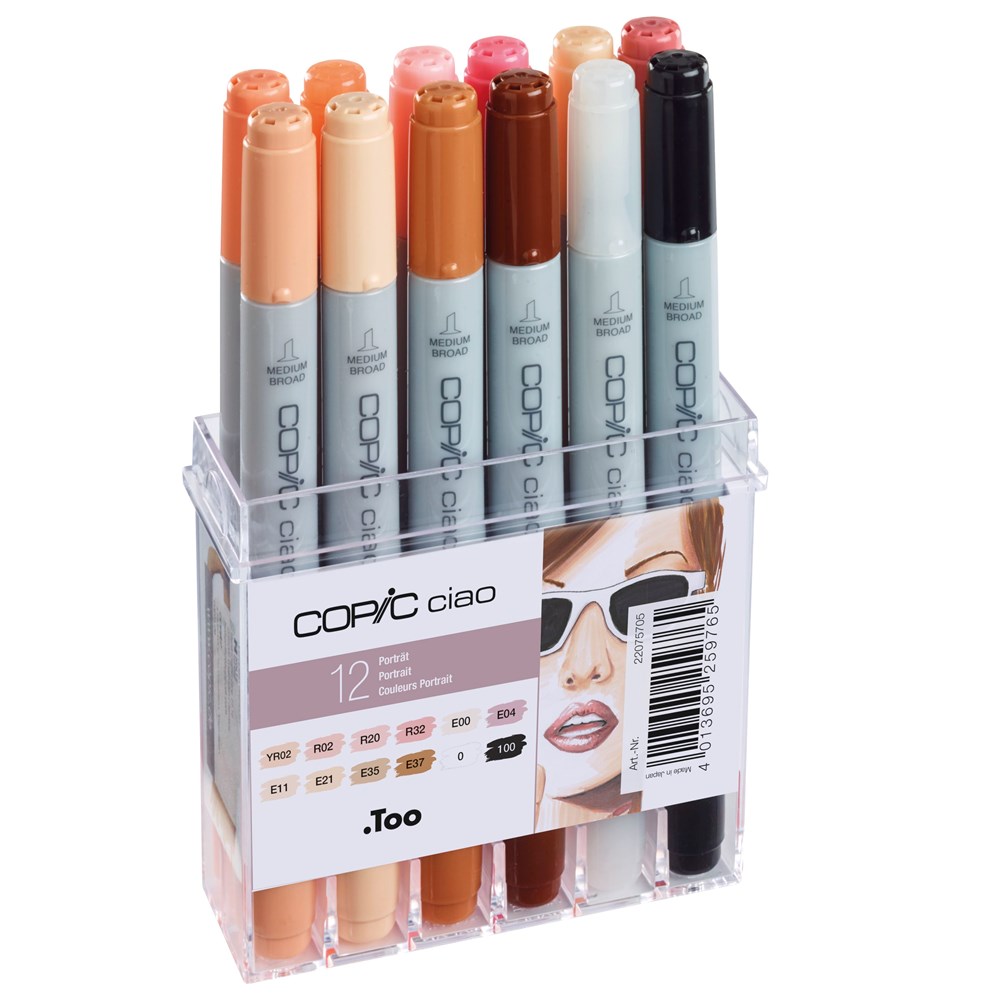 "Buy Online  Copic Ciao 12pc Skin Tone Set Office Supplies"