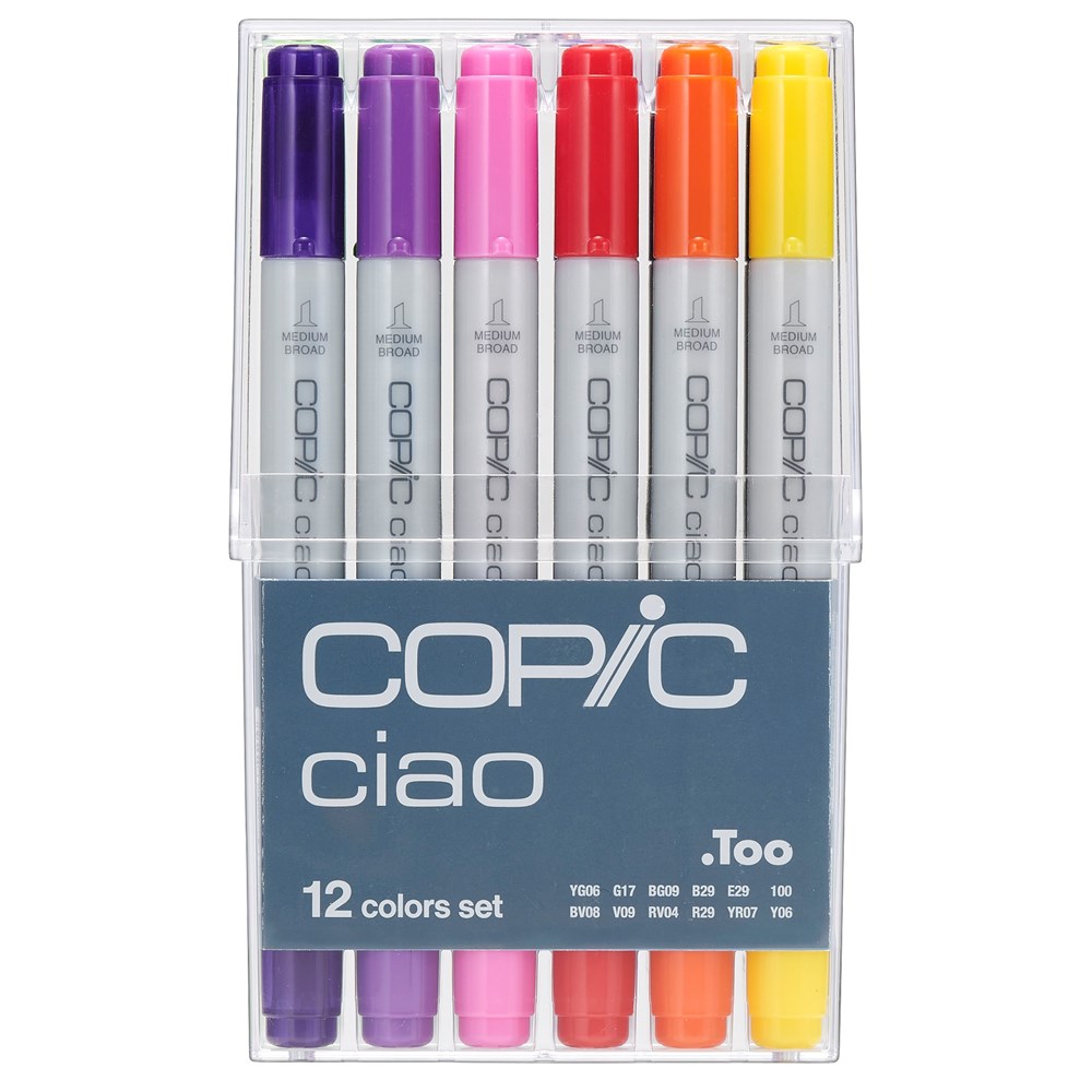 "Buy Online  Copic Ciao 12pc piece set Office Supplies"