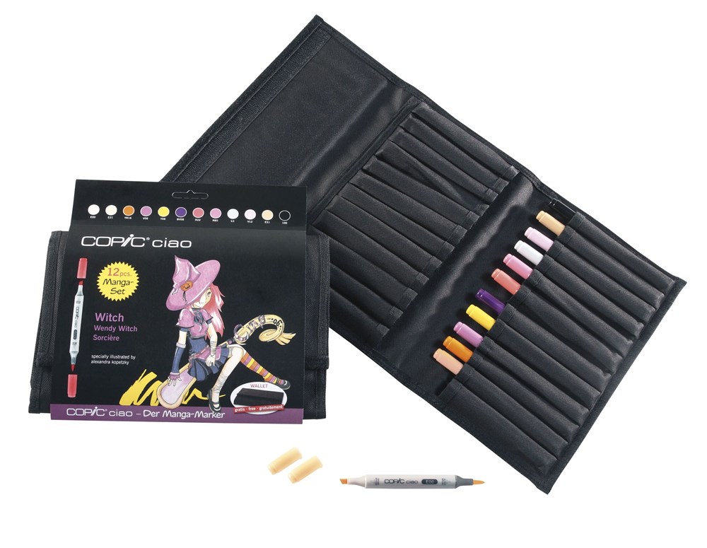"Buy Online  Copic Ciao Set 12 in Wallet Witch Office Supplies"