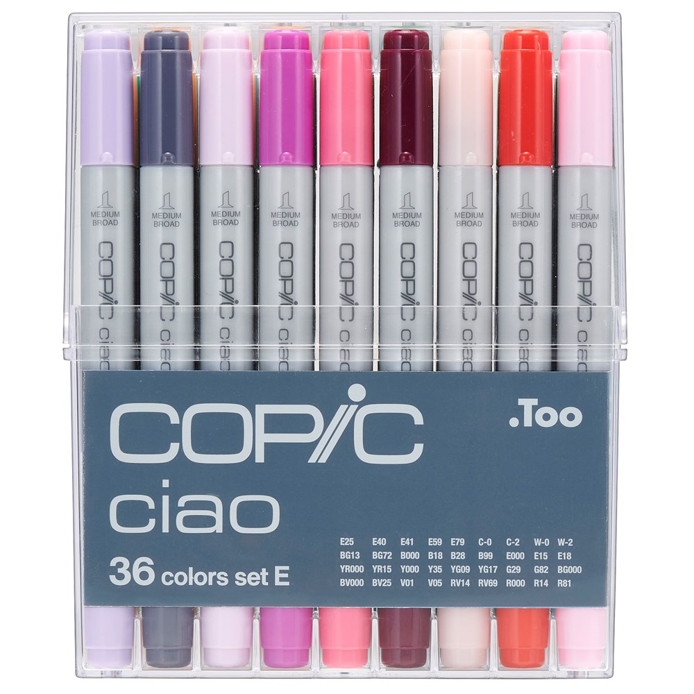 "Buy Online  COPIC ciao Set of 36pc Set E colors Office Supplies"
