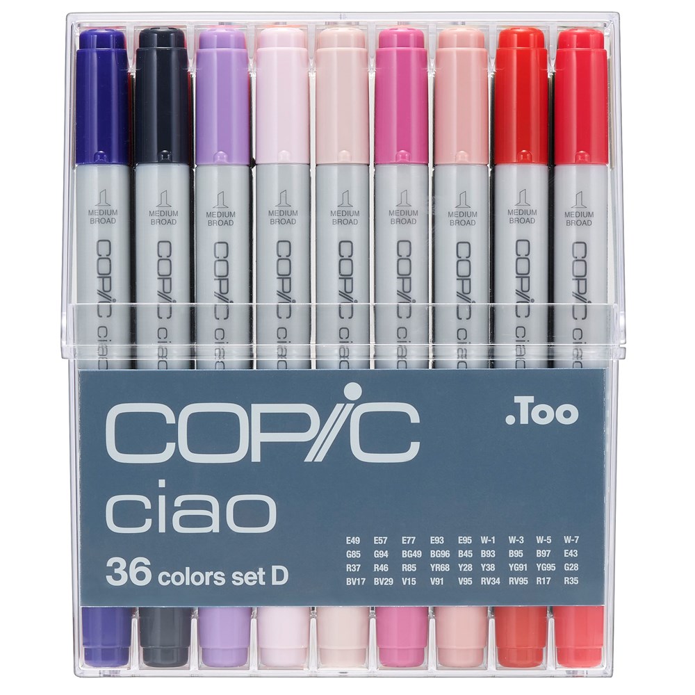 "Buy Online  COPIC ciao Set of 36pc Set D colors Office Supplies"