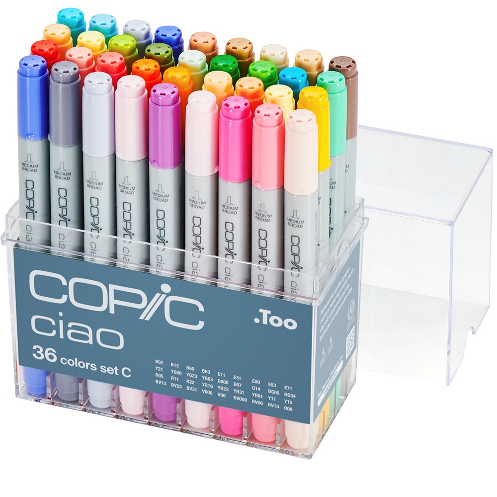"Buy Online  COPIC ciao Set of 36pc Set C colors Office Supplies"