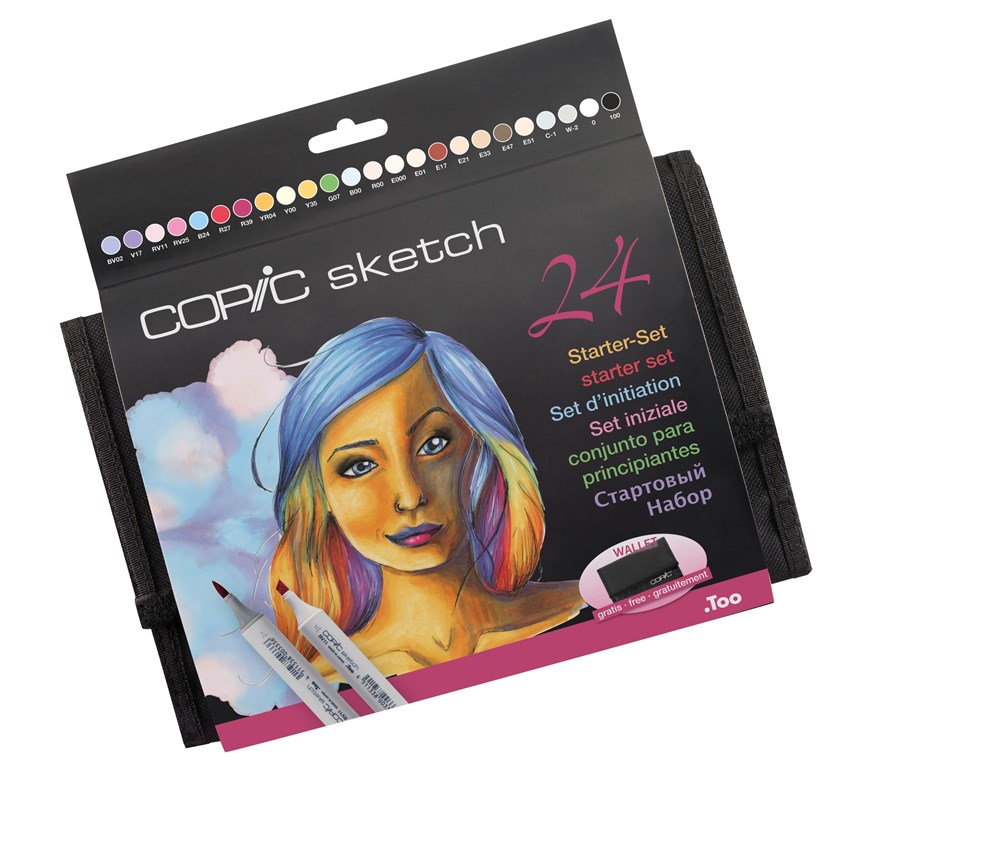 "Buy Online  Copic Sketch 24pc Colors Starter sets in Wallet Office Supplies"