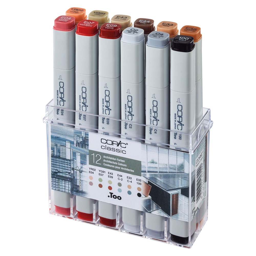 "Buy Online  Copic Marker 12pc   Architecture Colors Office Supplies"