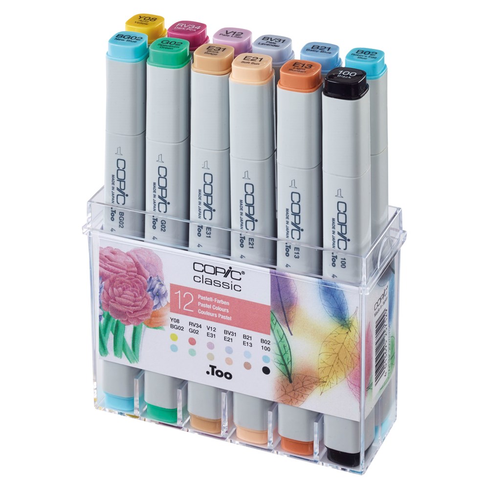 "Buy Online  Copic Marker 12pc   Pastel Colors Office Supplies"