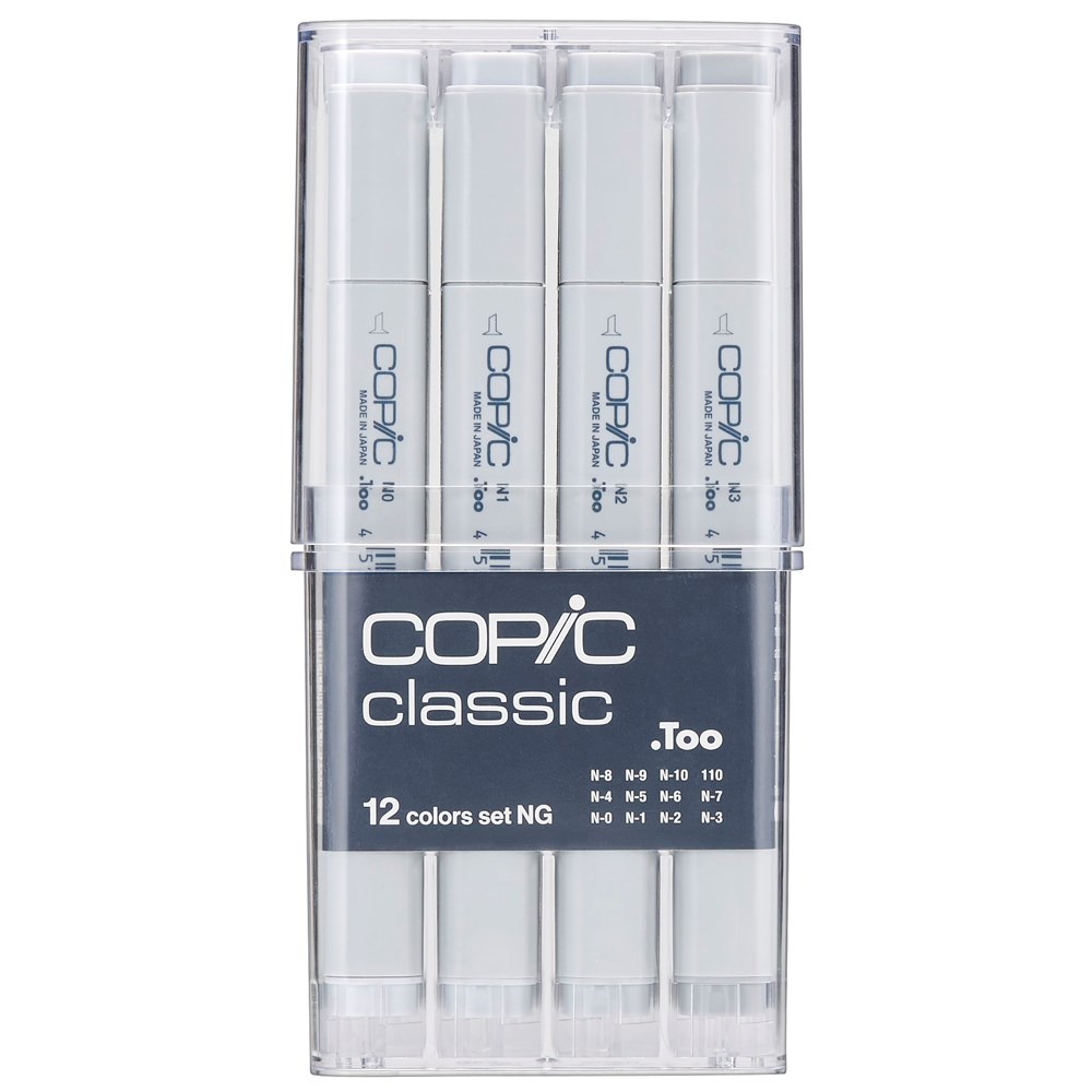 "Buy Online  Copic Marker 12pc   Grey Set NG Office Supplies"