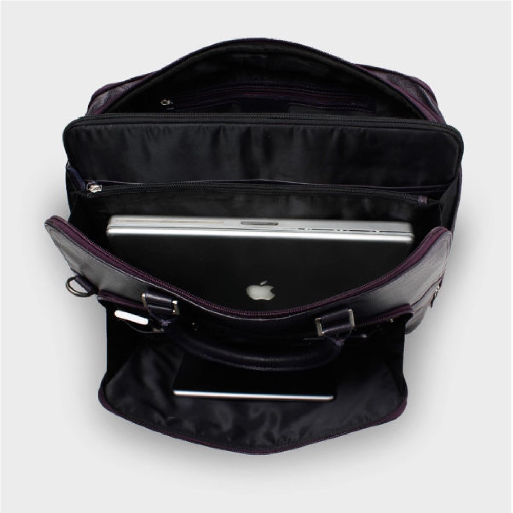 "Buy Online  Kibitzer Premium Leather Expander - Purple Accessories"